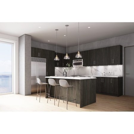 Cambridge Carbon Marine Slab Style Kitchen Cabinet Island Back Panel (36 in W x 0.75 in D x 48 in H) SA-ISLAND BACK PANEL-CM
